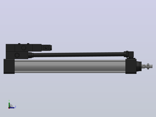 10A-5(V)系列带阀气缸(带阀型通电时推式)[10A-5(V) (Ⅱ) SD 32 B 300 A 5]左视缩略图