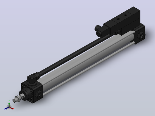 10A-5(V)系列带阀气缸(带阀型通电时推式)[10A-5(V) (Ⅱ) SD 32 B 300 A 5]正等轴测缩略图