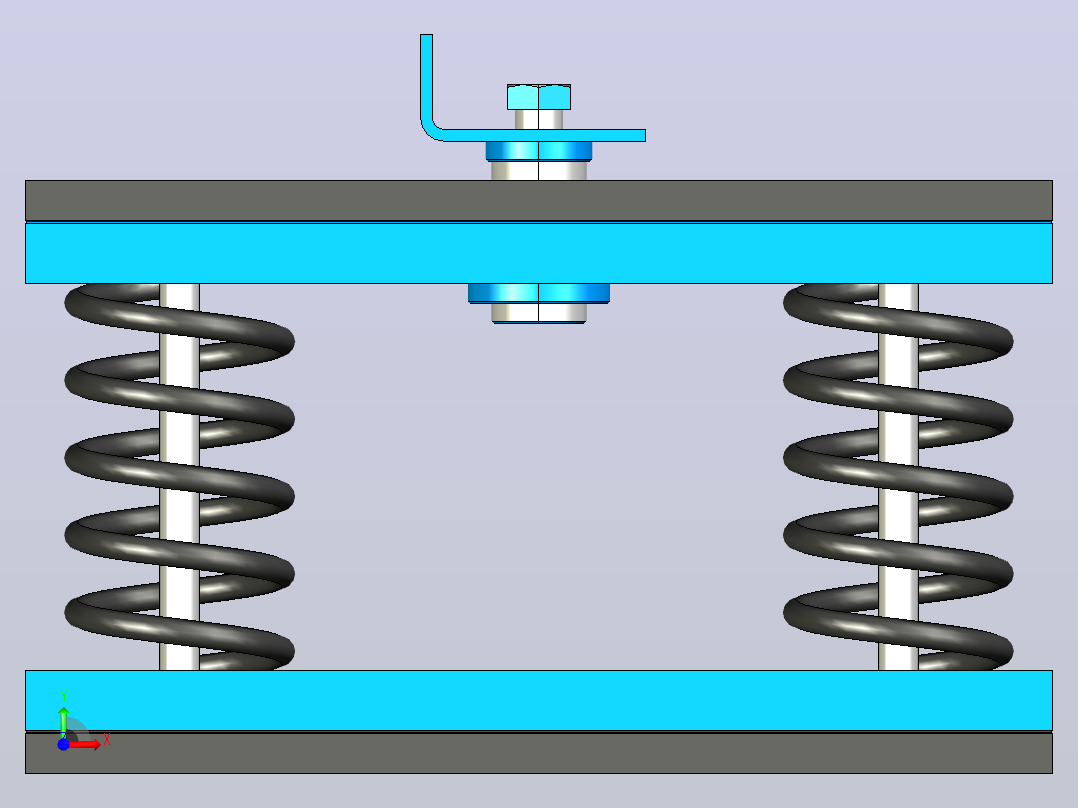 ST-A型可调式低频阻尼弹簧减震器[ST-A3000]前视图