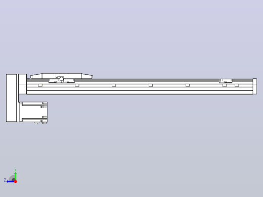 滚珠丝杠直线轴内置导轨TPA-GCR-170-2510C-L650-MP-M75-N3右视缩略图