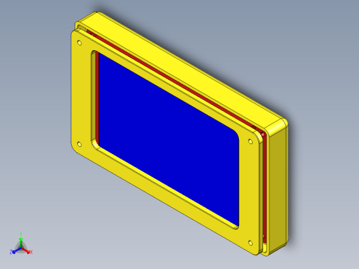 MKS LCD IPS50 外壳正等轴测缩略图