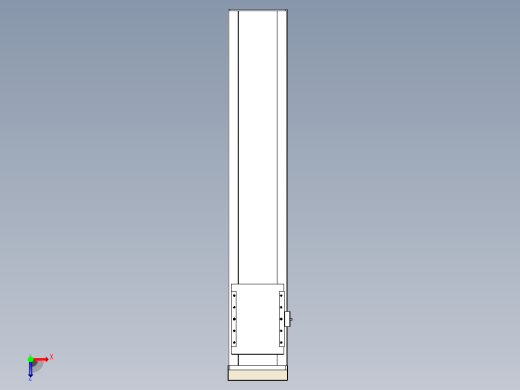 滚珠丝杠直线轴带导轨全封闭TPA-HCR-202D-2510C-L900-MP-C-P75-N3俯视缩略图
