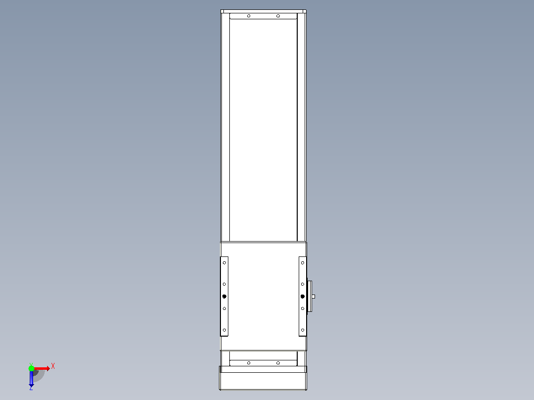 滚珠丝杠直线轴带导轨全封闭TPA-HCR-140D-2010C-L350-MP-C-P40-N3俯视图