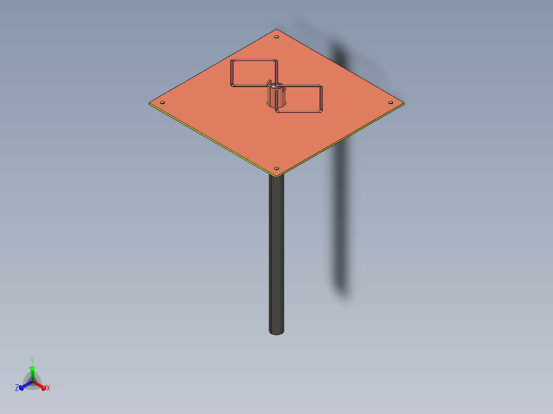 双四天线，适用于2 4 ghz 1快照4主视图