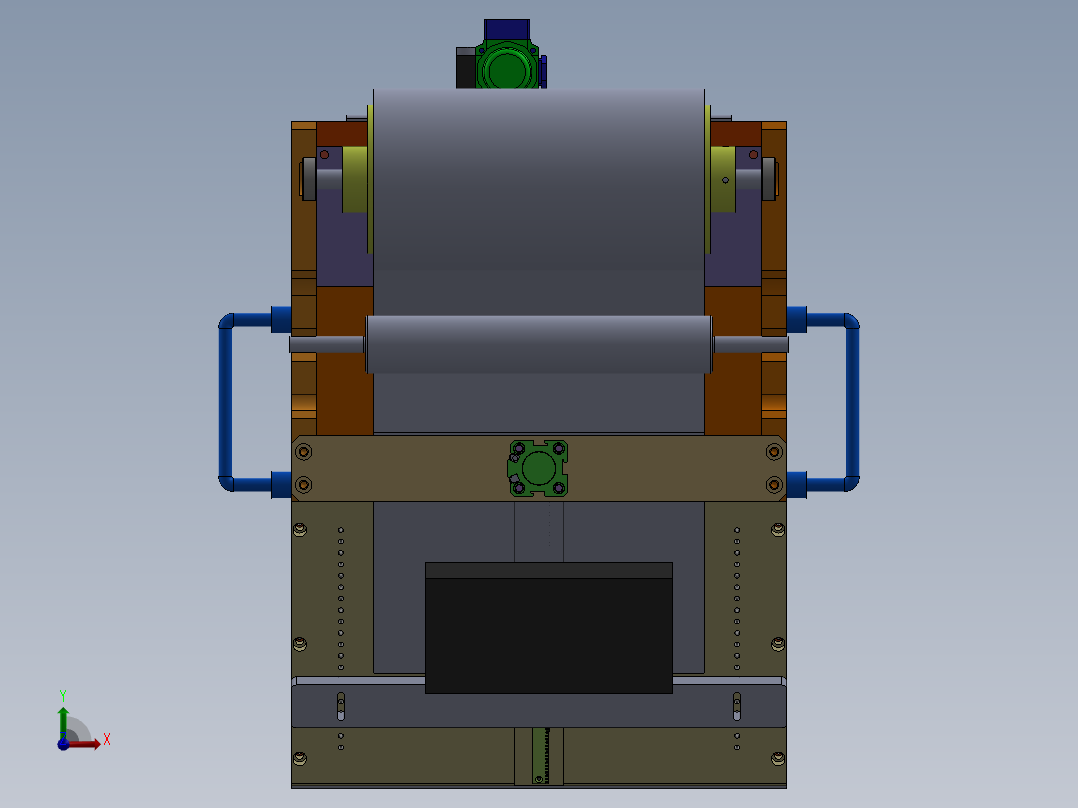 定尺切包装覆膜治具sw19前视图