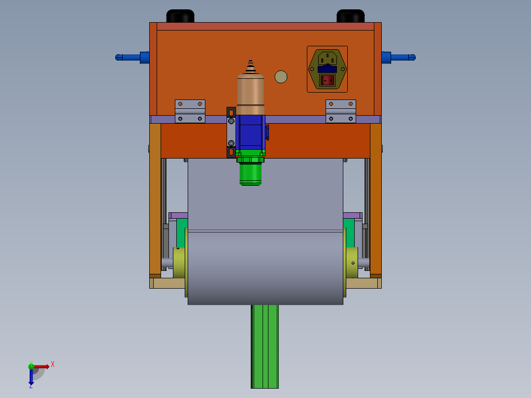 定尺切包装覆膜治具sw19俯视图