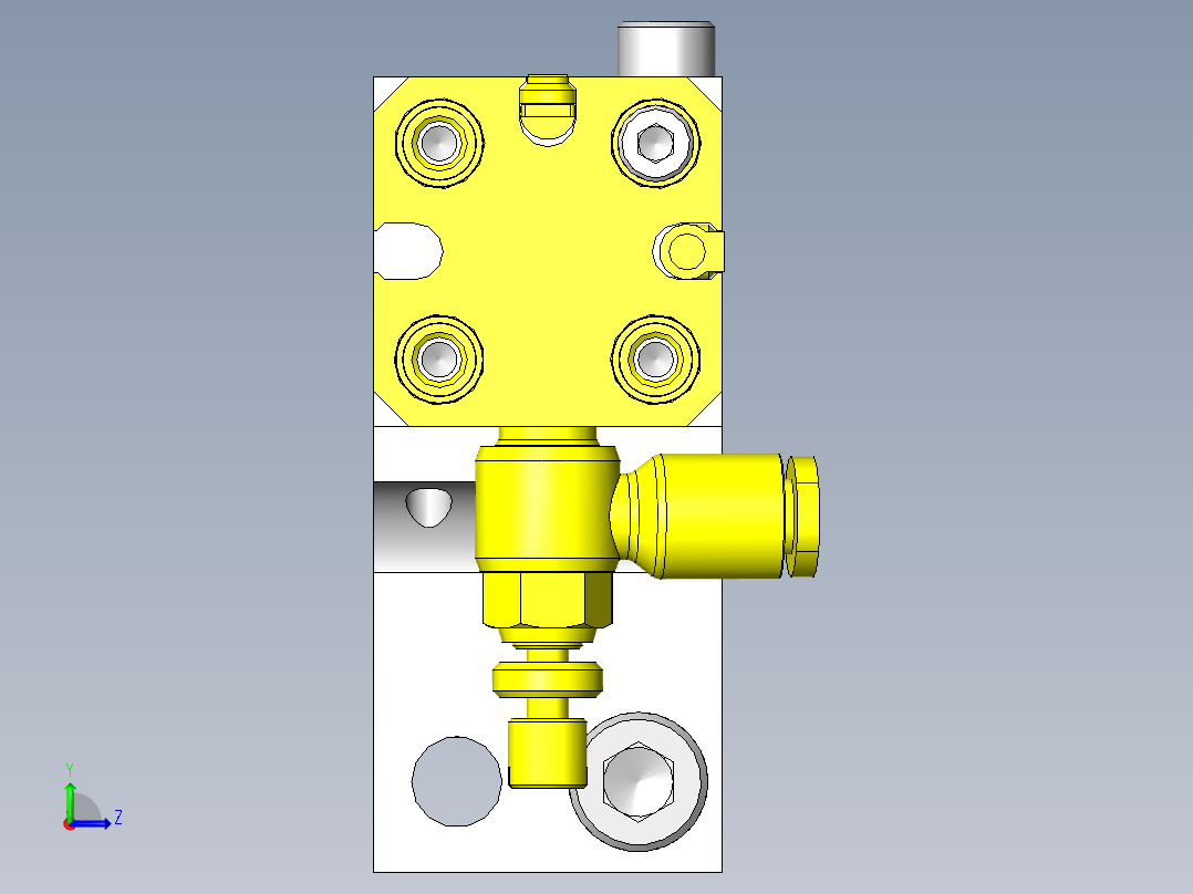 皮带输送机用定位组件左视图