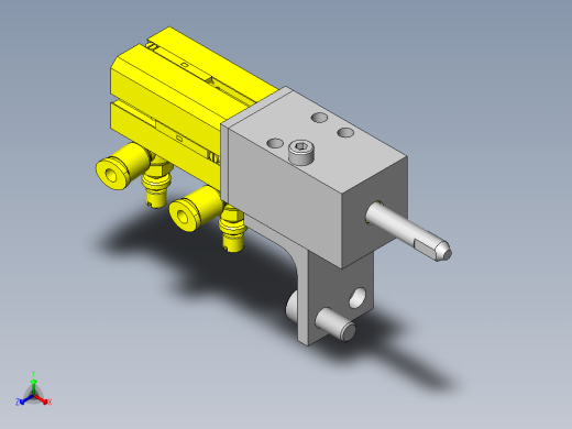 皮带输送机用定位组件正等轴测缩略图
