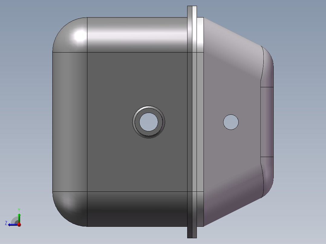 曲轴箱设计(sw+cad+说明书)右视图