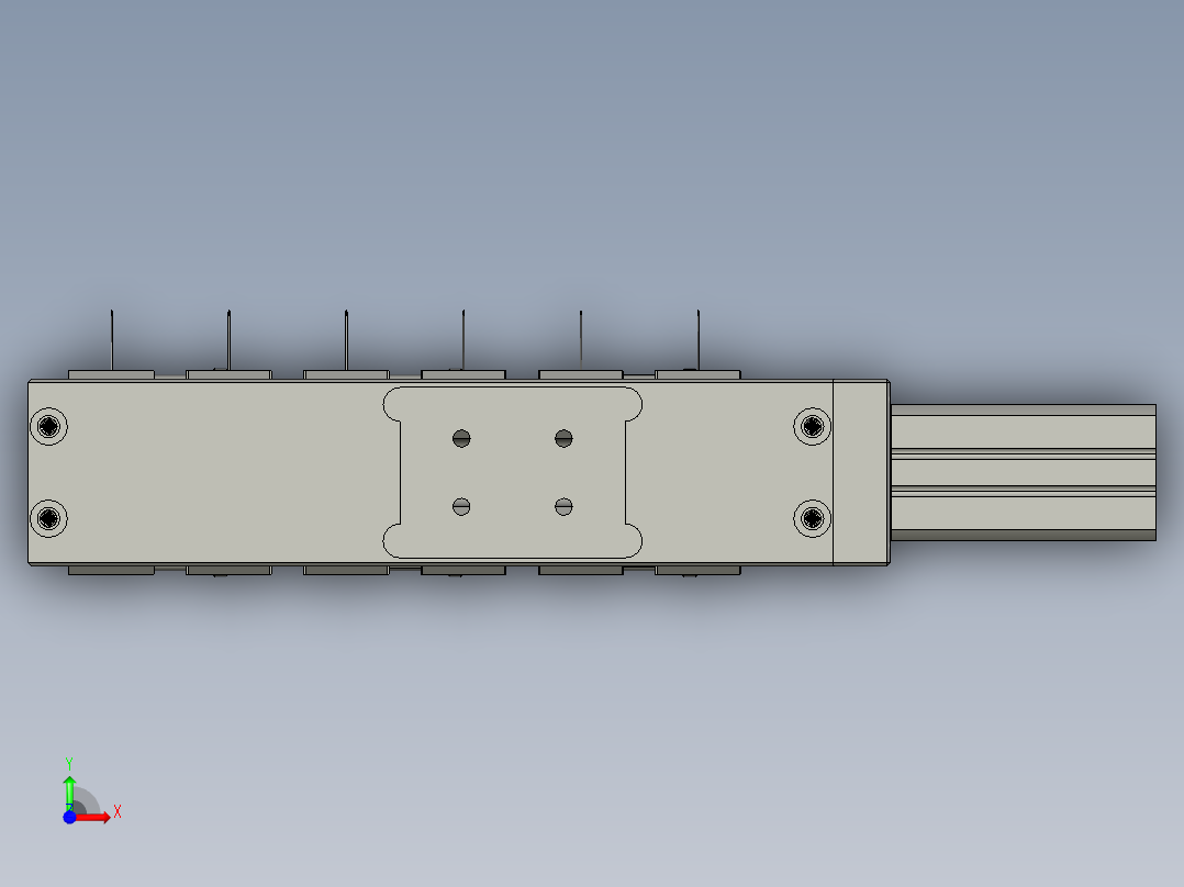 套管扩张钳前视图