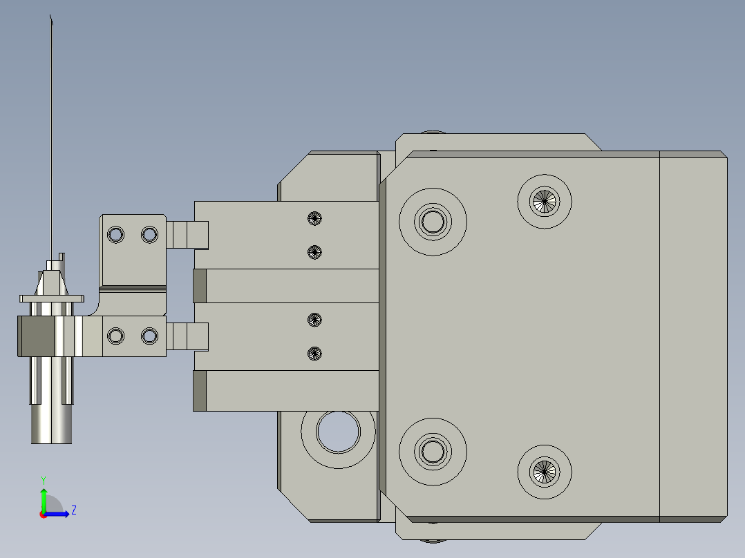 套管扩张钳左视图