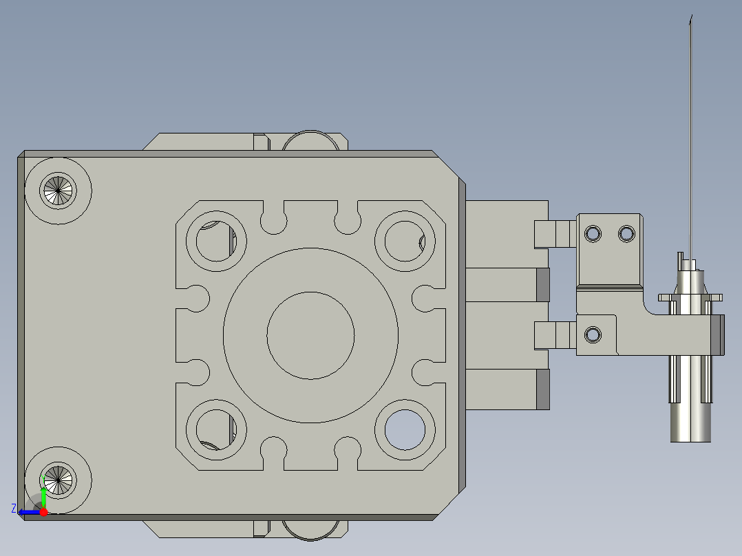 套管扩张钳右视图