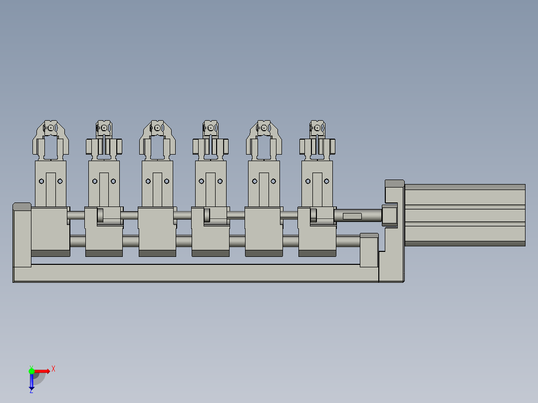 套管扩张钳俯视图
