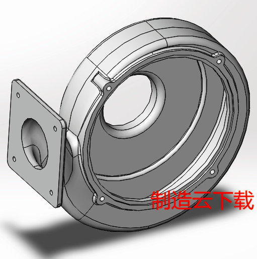 潜水泵泵壳3D模型缩略图