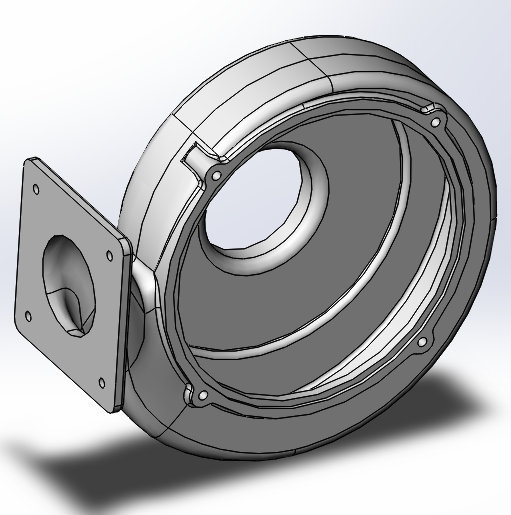 潜水泵泵壳3D模型缩略图
