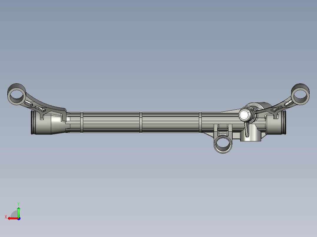 转向器壳体后视图