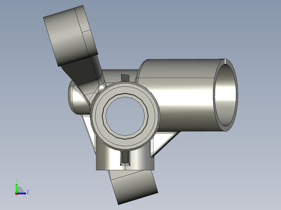 转向器壳体左视图