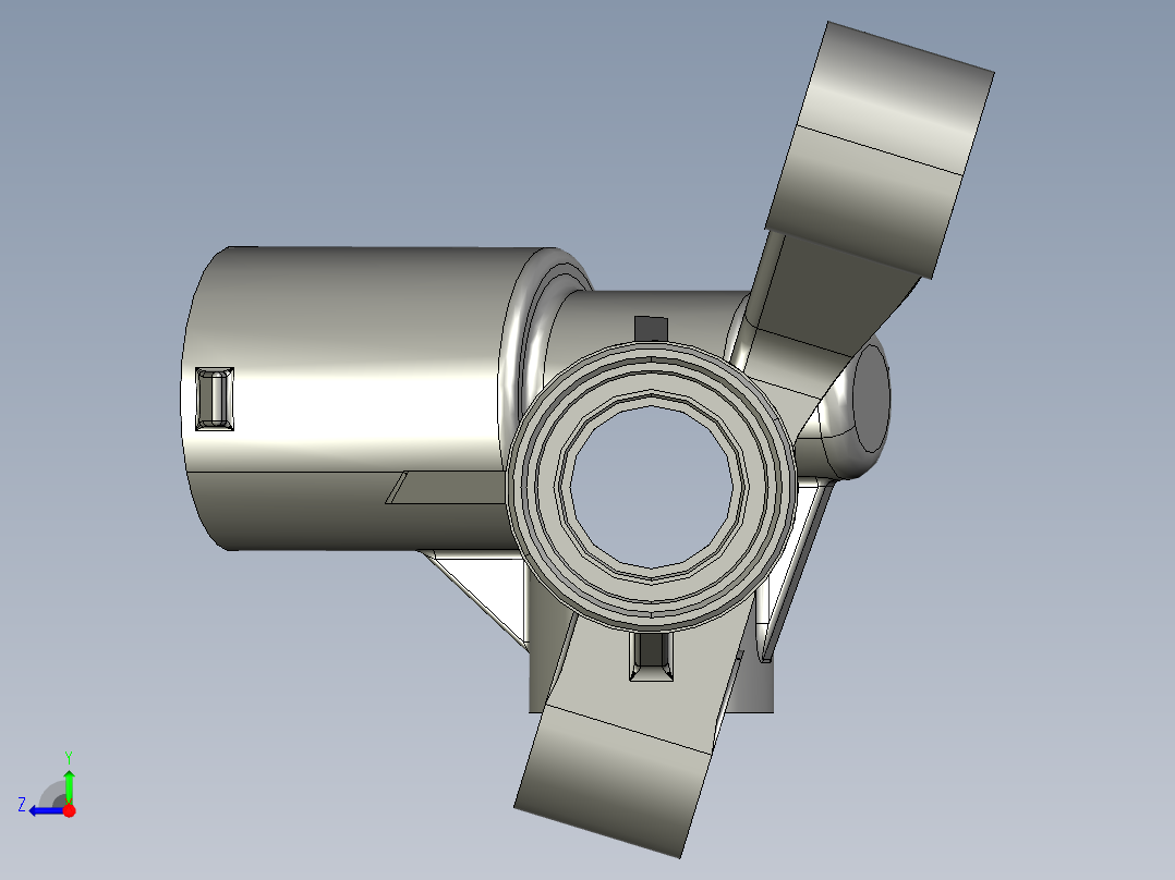 转向器壳体右视图