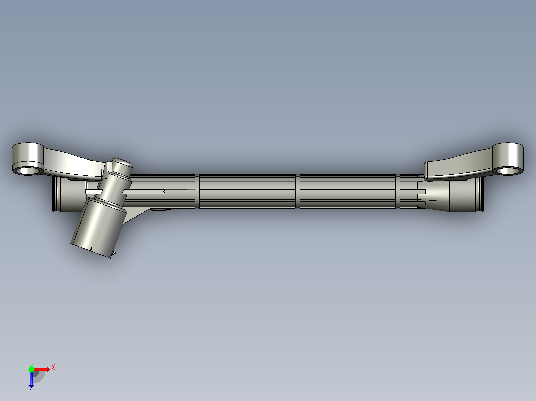 转向器壳体俯视图