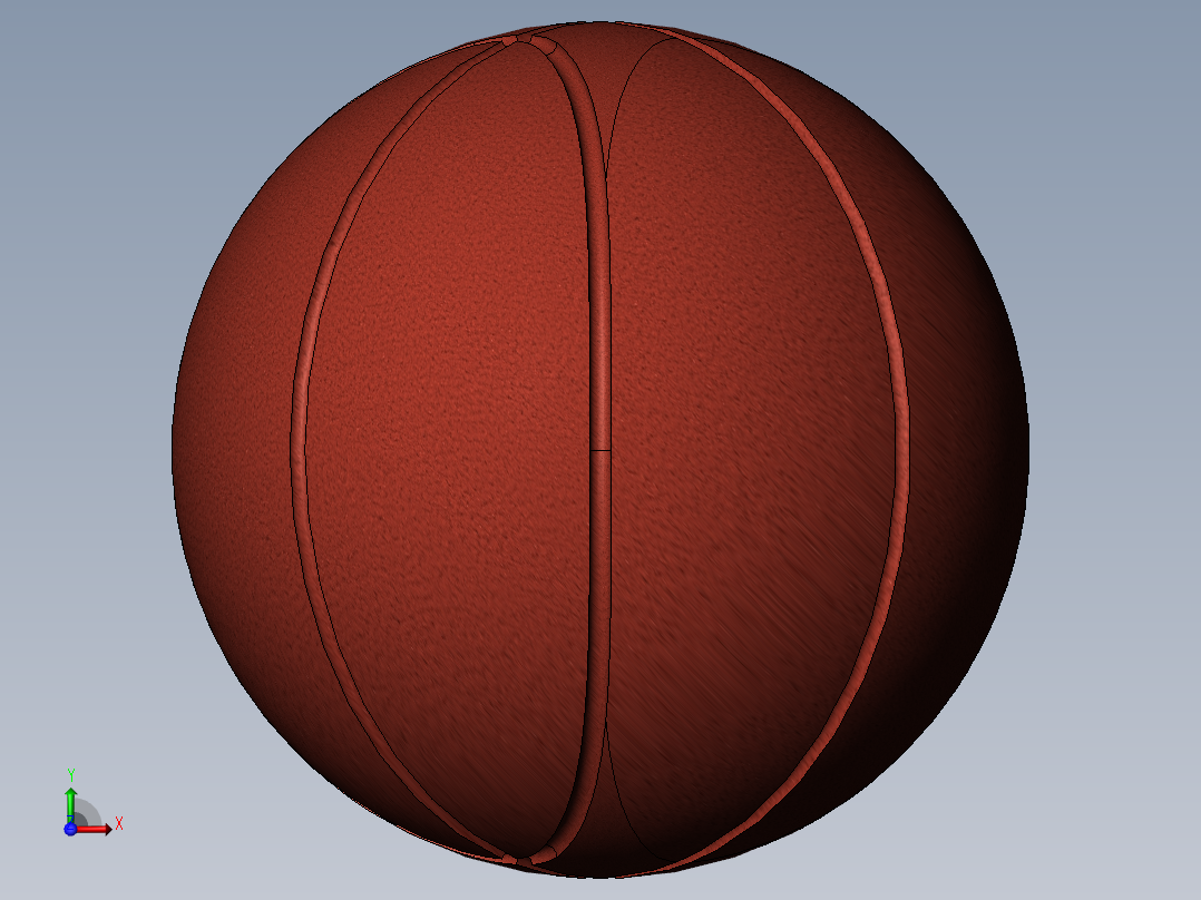 篮球3d模型前视图