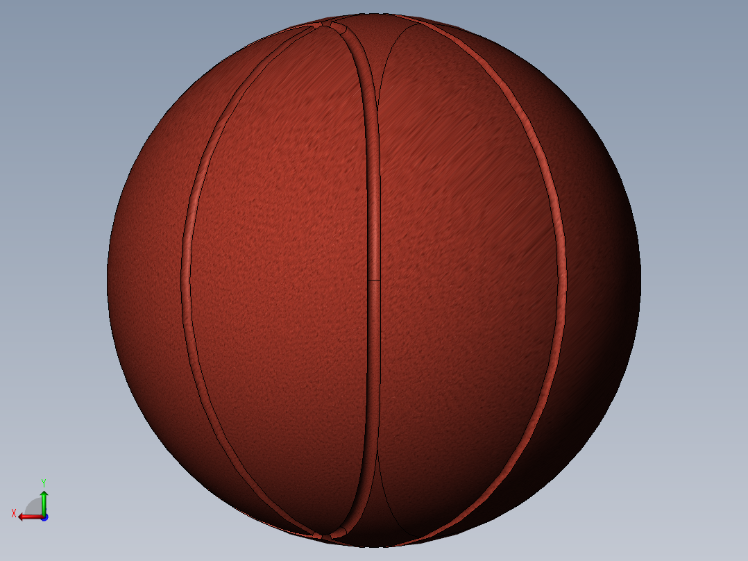 篮球3d模型后视图