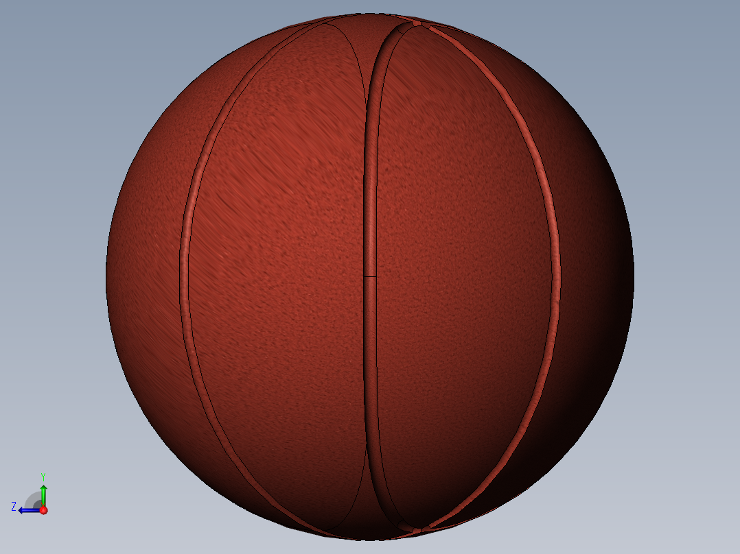 篮球3d模型右视图