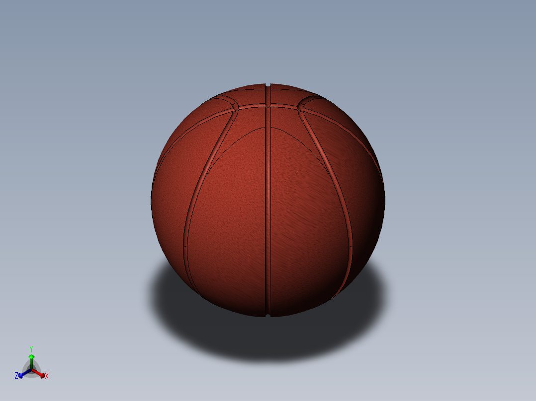 篮球3d模型正等轴测图