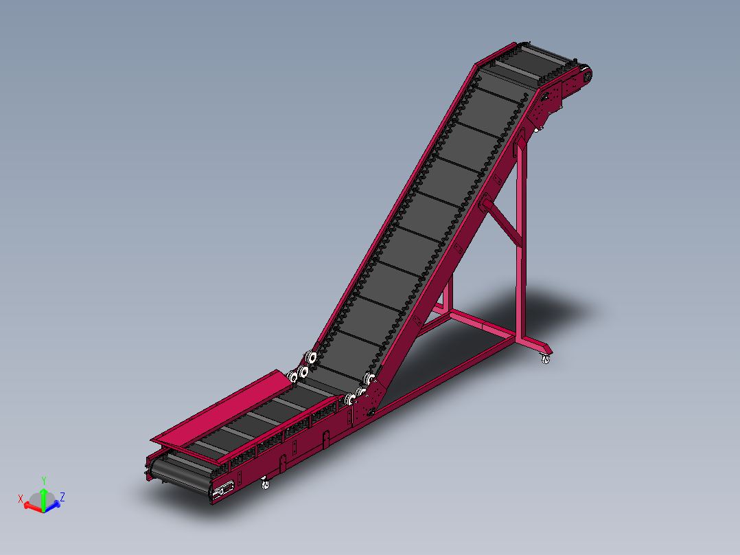 B28-大倾角提升机模型