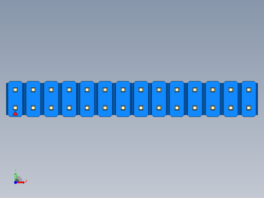 彩色公头100mil（2.54mm）系列-DS1021_blue_2x14p_100mil_Type43_rev1.0前视缩略图