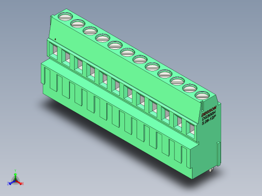 DEGSON DG500 系列 5.05.087.62mm 接线端子-DG500H-5.08-12P-14-00AH