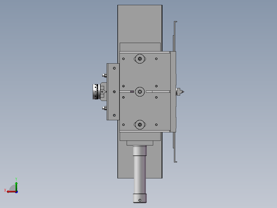 无心研磨机后视图