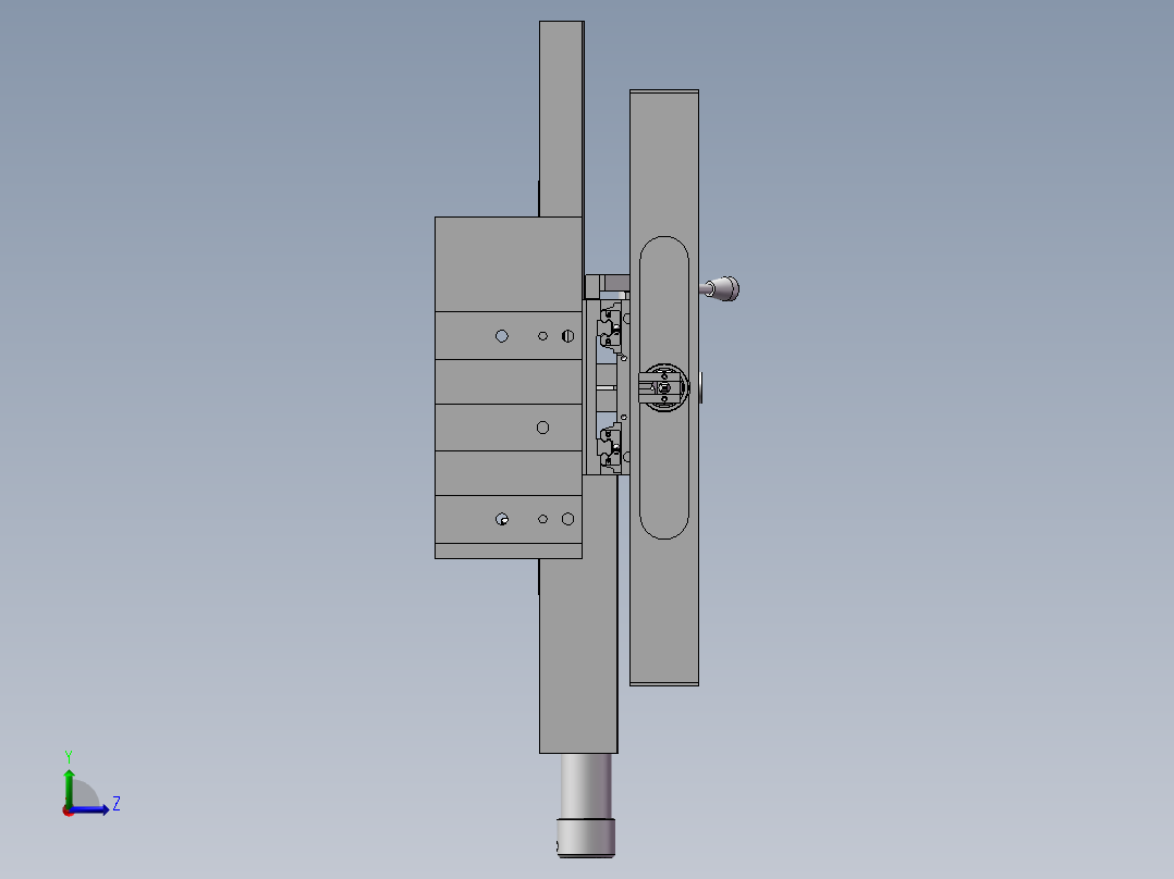无心研磨机左视图