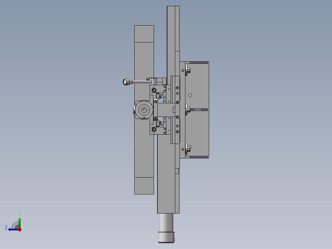 无心研磨机右视图