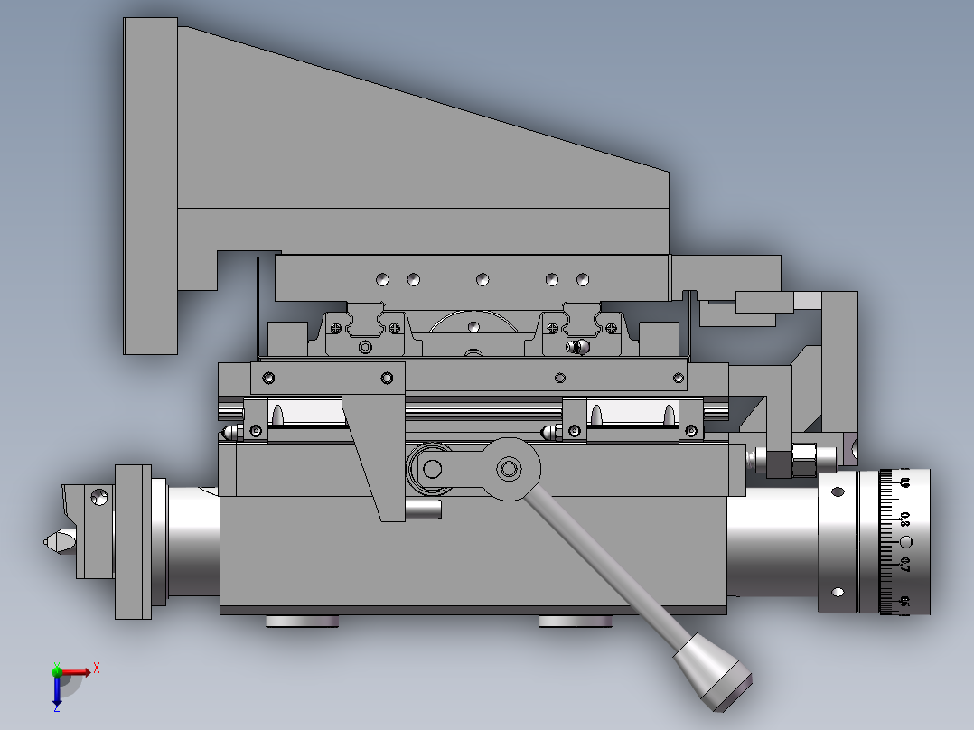 无心研磨机俯视图