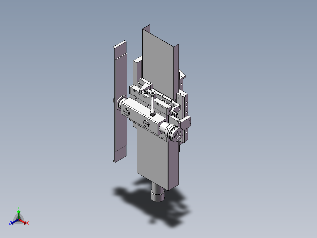无心研磨机正等轴测图