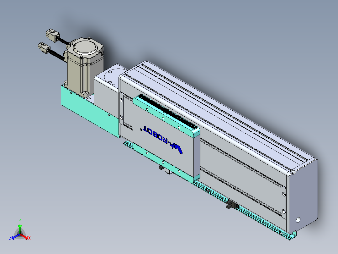 威洛博VBC同步带传动一无尘环境VBC14-L45-S150-BL-ZP40-C3主视图