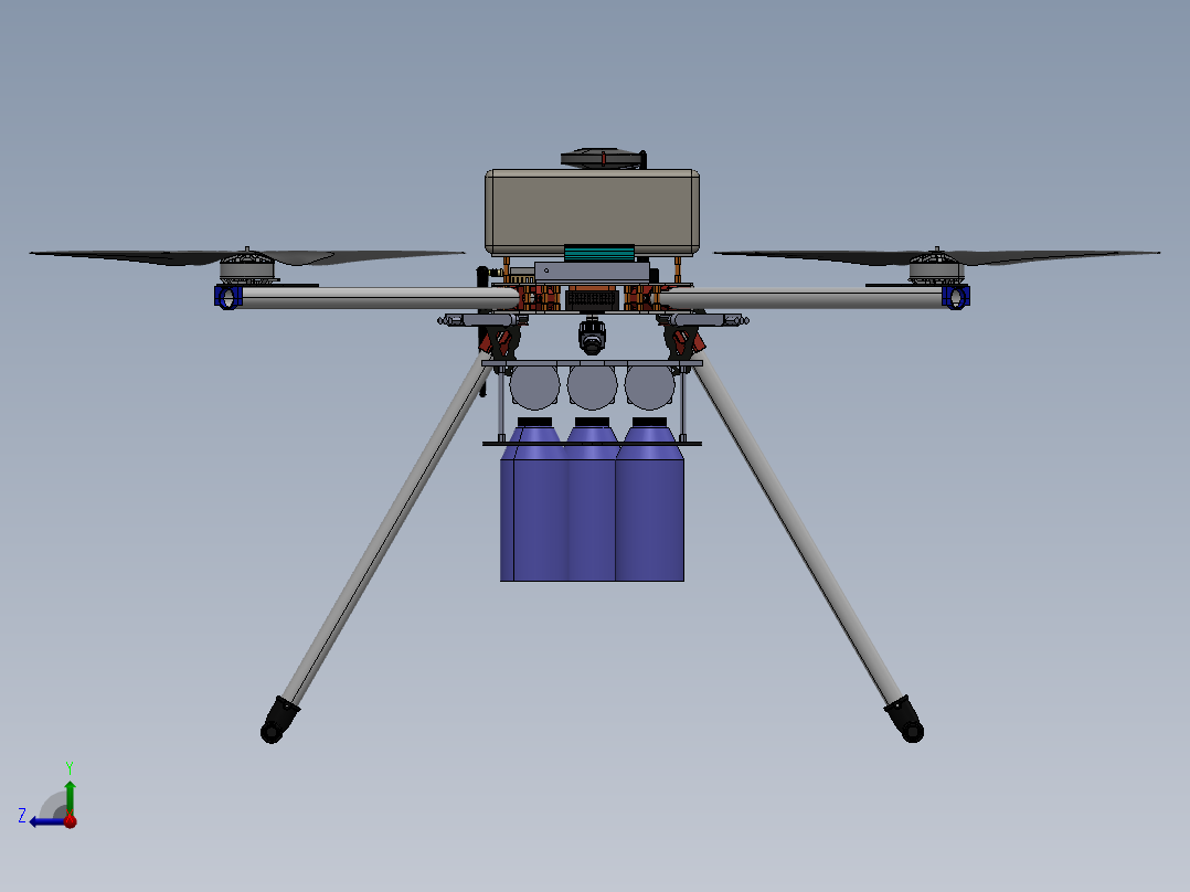 xzas四轴飞行器右视图