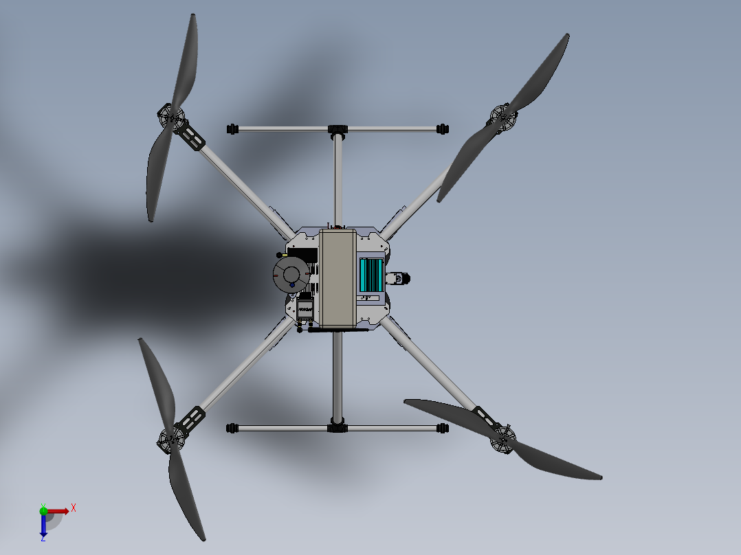 xzas四轴飞行器俯视图