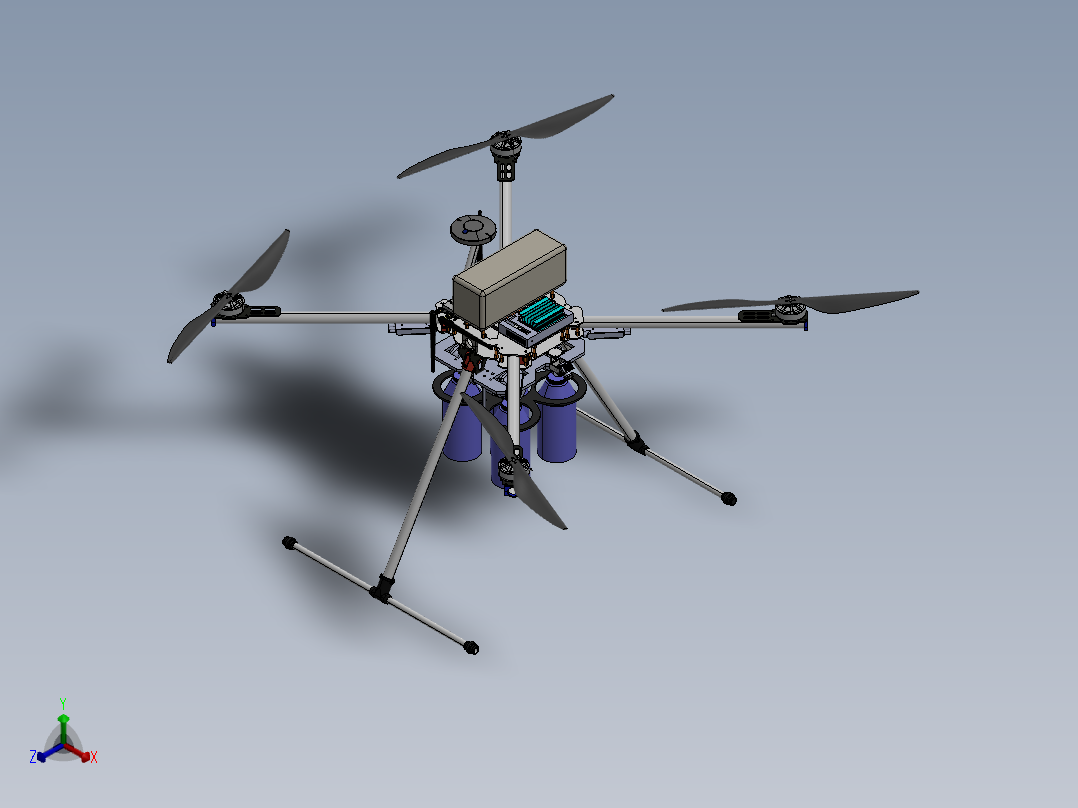 xzas四轴飞行器正等轴测图