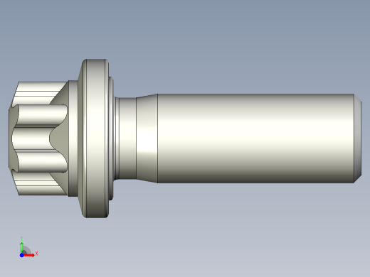 六角螺钉-Hexalobular_screw-M18-50-41-21-32-23.stp前视缩略图