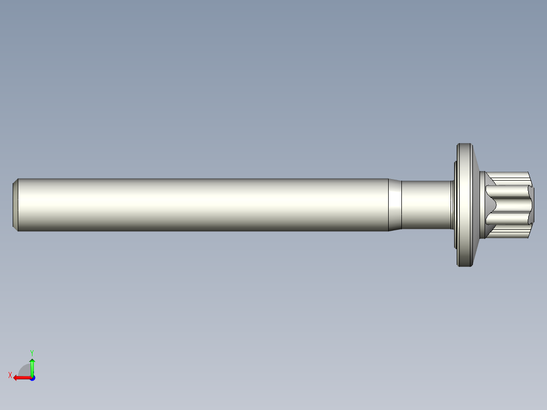 六角螺钉-Hexalobular_screw-M12-100-85-18-28-15.stp后视图