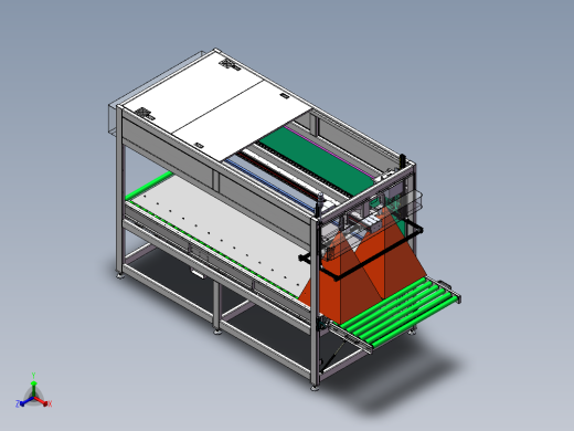 薄板尺寸ccd检测机正等轴测缩略图