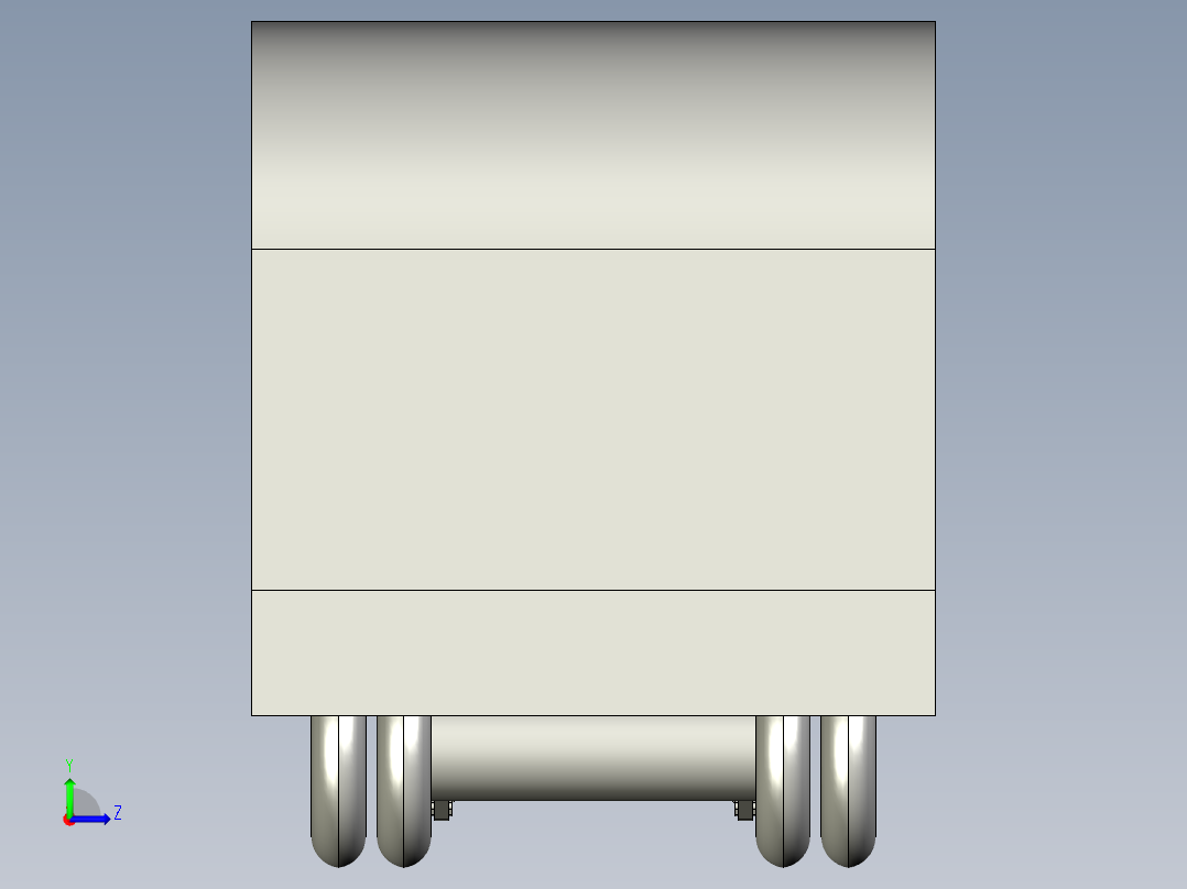 1G059--汽车升降尾板的结构设计UG三维+答辩PPT左视图
