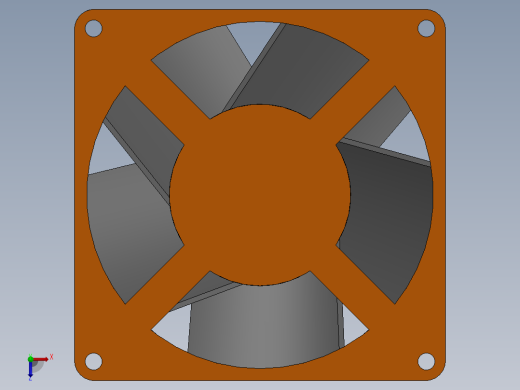 92毫米x92毫米风扇俯视缩略图