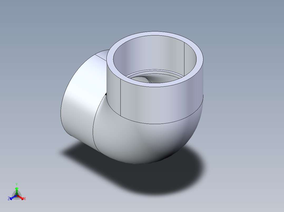 CPVC管件05-Sch80_90Elbow_SxS_9806-040 _4in主视图