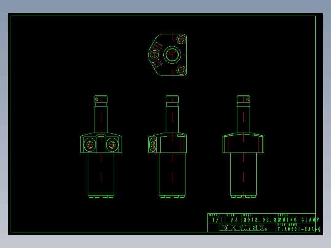 KOSMEKTLA0601-2JR-Q多系列多零件图纸模型