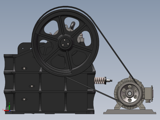 PE250X1000颚式破碎机2D+3D==1056929==600后视缩略图