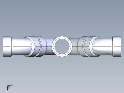 船舶管路系统S11_SeaDrainPLUS_DoubleComboWye-SxSxSxS_37E268201_1-1-2in Sea Drain Plus - Double Wye - SxSxSxS俯视缩略图