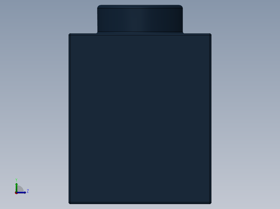 乐高机械组积木（横梁）-4261930 - 3894 Earth Blue Technic Brick 1 x 6 with Holes左视图