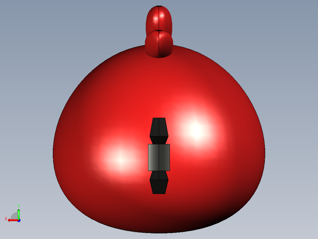 愤怒的小鸟 STP STL后视图